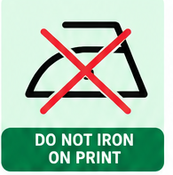 Do not iron on print